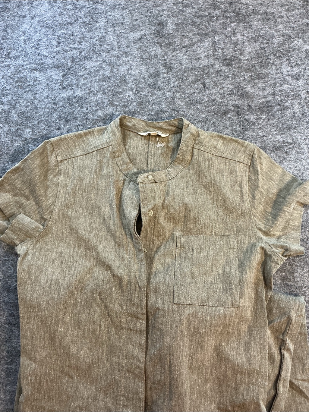 Bridge & Burn Women's Short-Sleeve Utility Jumpsuit In Heather Gray Size S — image 3 of 5